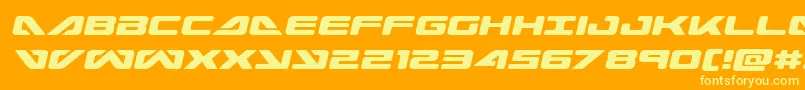 seadog2015semital Font – Yellow Fonts on Orange Background