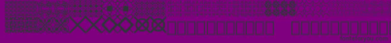 Czcionka Seamless patterns Demo – czarne czcionki na fioletowym tle