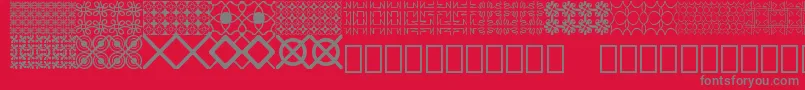 フォントSeamless patterns Demo – 赤い背景に灰色の文字