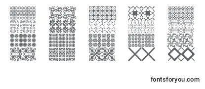 Seamless patterns Demo-fontti