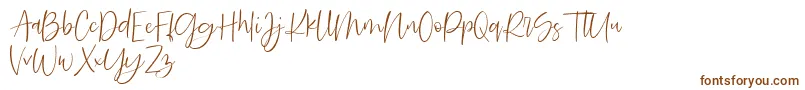 Searches DEMO Font – Brown Fonts on White Background