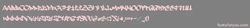 Searfont Font – Pink Fonts on Gray Background