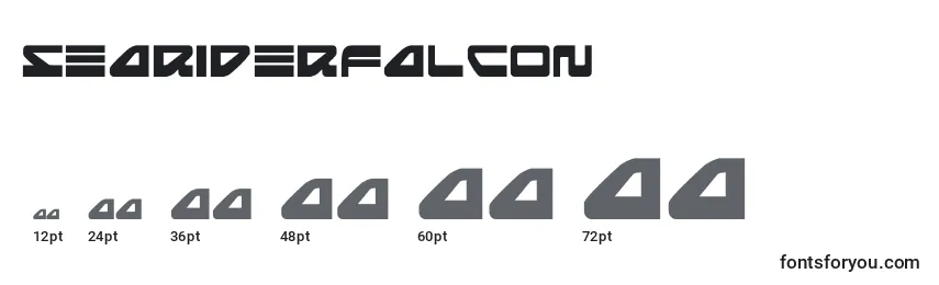 Размеры шрифта Seariderfalcon (139870)