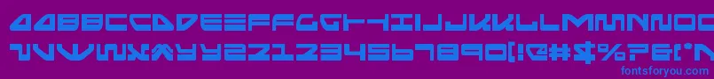 Czcionka seariderfalcon – niebieskie czcionki na fioletowym tle