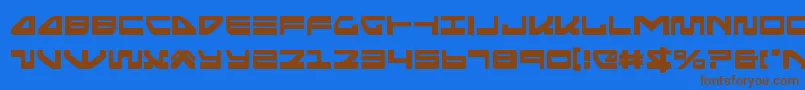 seariderfalcon Font – Brown Fonts on Blue Background