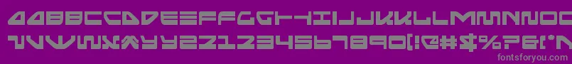 seariderfalcon-fontti – harmaat kirjasimet violetilla taustalla
