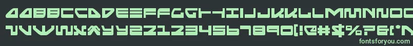 seariderfalcon Font – Green Fonts on Black Background
