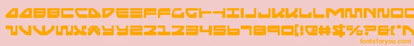 seariderfalcon Font – Orange Fonts on Pink Background