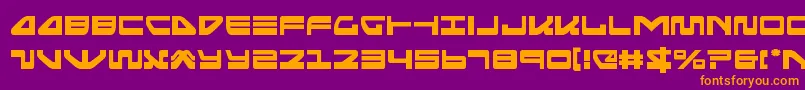 seariderfalcon Font – Orange Fonts on Purple Background