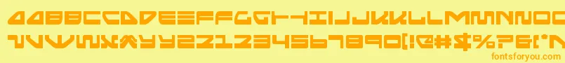 seariderfalcon Font – Orange Fonts on Yellow Background