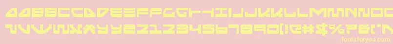 Шрифт seariderfalcon – жёлтые шрифты на розовом фоне