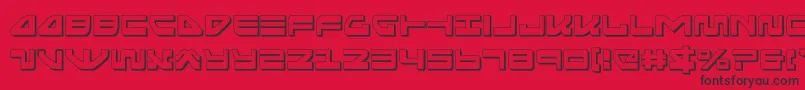 seariderfalcon3d Font – Black Fonts on Red Background