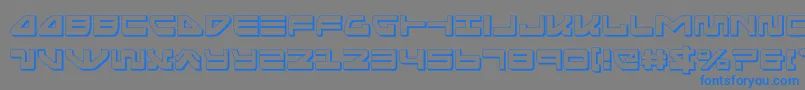 seariderfalcon3d-Schriftart – Blaue Schriften auf grauem Hintergrund