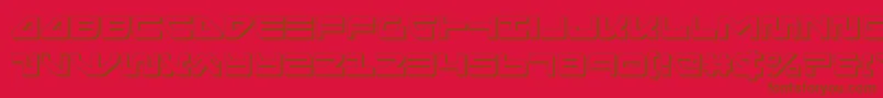 seariderfalcon3d Font – Brown Fonts on Red Background