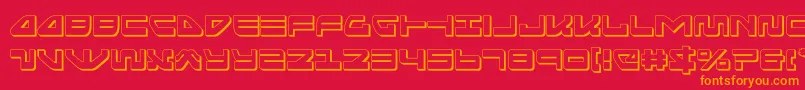 seariderfalcon3d Font – Orange Fonts on Red Background
