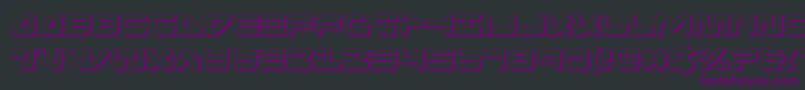 seariderfalcon3d Font – Purple Fonts on Black Background