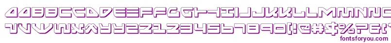 seariderfalcon3d Font – Purple Fonts on White Background