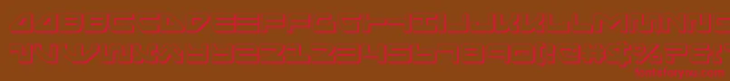 seariderfalcon3d Font – Red Fonts on Brown Background