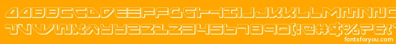 seariderfalcon3d Font – White Fonts on Orange Background