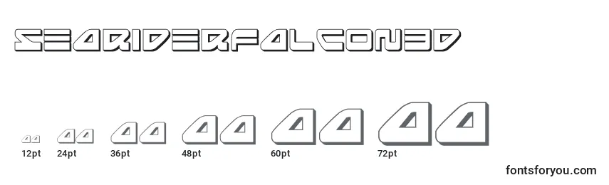 Размеры шрифта Seariderfalcon3d (139872)
