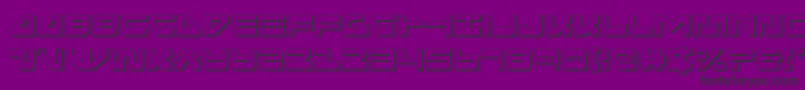 seariderfalcon3d Font – Black Fonts on Purple Background
