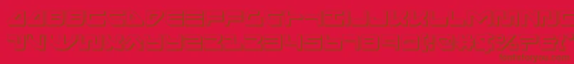 seariderfalcon3d Font – Brown Fonts on Red Background