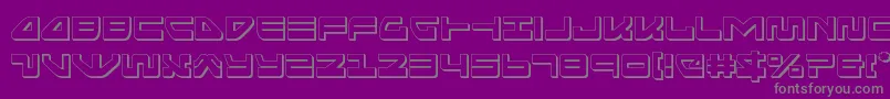 seariderfalcon3d Font – Gray Fonts on Purple Background