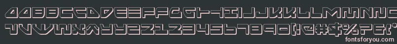 seariderfalcon3d-Schriftart – Rosa Schriften auf schwarzem Hintergrund