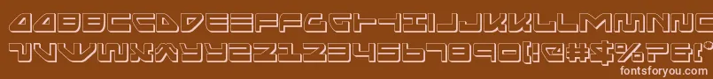 seariderfalcon3d Font – Pink Fonts on Brown Background