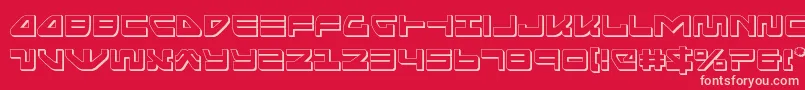 seariderfalcon3d Font – Pink Fonts on Red Background