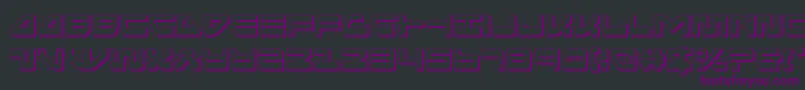 seariderfalcon3d Font – Purple Fonts on Black Background