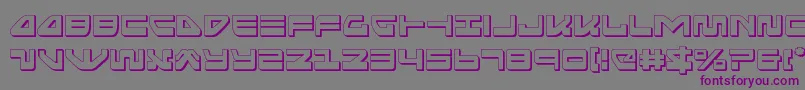seariderfalcon3d Font – Purple Fonts on Gray Background