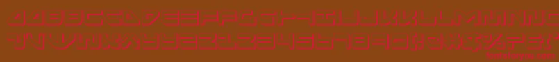seariderfalcon3d Font – Red Fonts on Brown Background