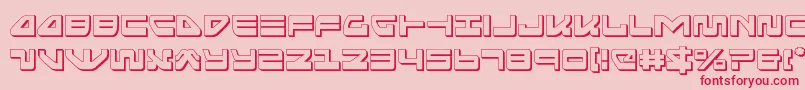 seariderfalcon3d Font – Red Fonts on Pink Background