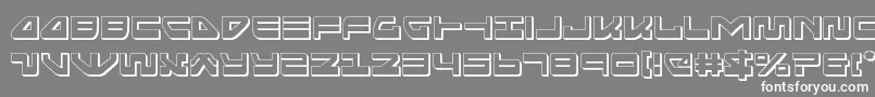 seariderfalcon3d Font – White Fonts on Gray Background