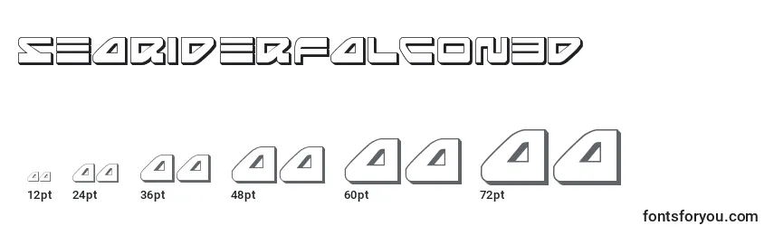 Größen der Schriftart Seariderfalcon3d (139873)
