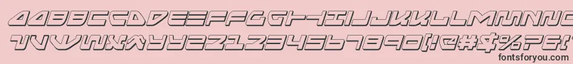 seariderfalcon3dital Font – Black Fonts on Pink Background