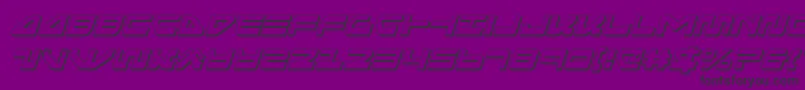 seariderfalcon3dital-Schriftart – Schwarze Schriften auf violettem Hintergrund