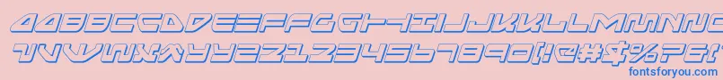 seariderfalcon3dital Font – Blue Fonts on Pink Background