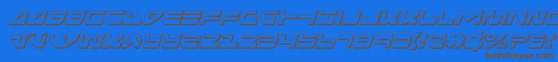 seariderfalcon3dital Font – Brown Fonts on Blue Background