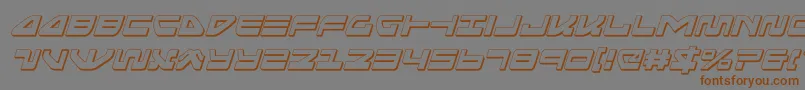 seariderfalcon3dital Font – Brown Fonts on Gray Background