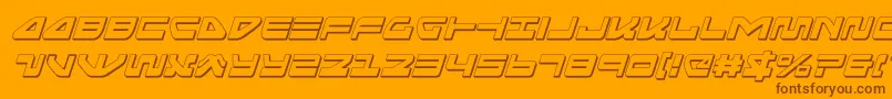 seariderfalcon3dital Font – Brown Fonts on Orange Background