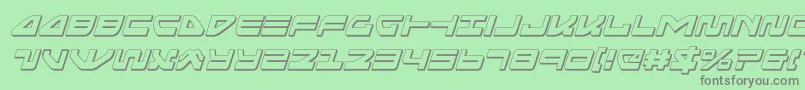 seariderfalcon3dital Font – Gray Fonts on Green Background
