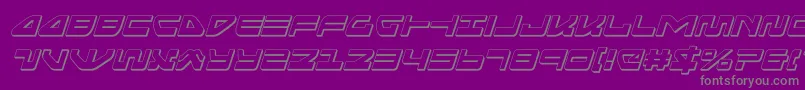 seariderfalcon3dital Font – Gray Fonts on Purple Background