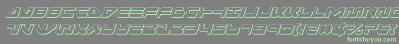 seariderfalcon3dital Font – Green Fonts on Gray Background