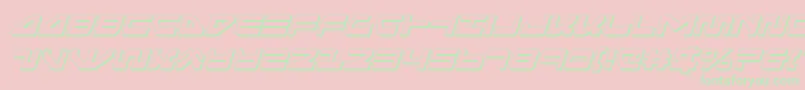 seariderfalcon3dital Font – Green Fonts on Pink Background