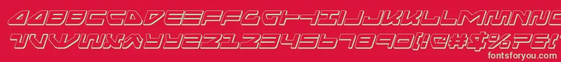 seariderfalcon3dital Font – Green Fonts on Red Background