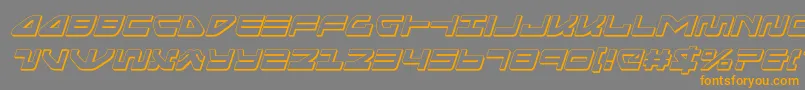 seariderfalcon3dital Font – Orange Fonts on Gray Background