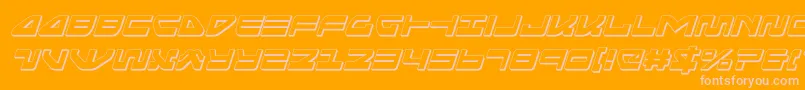 seariderfalcon3dital Font – Pink Fonts on Orange Background