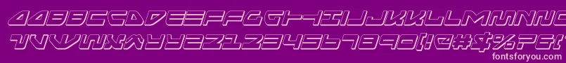 seariderfalcon3dital Font – Pink Fonts on Purple Background
